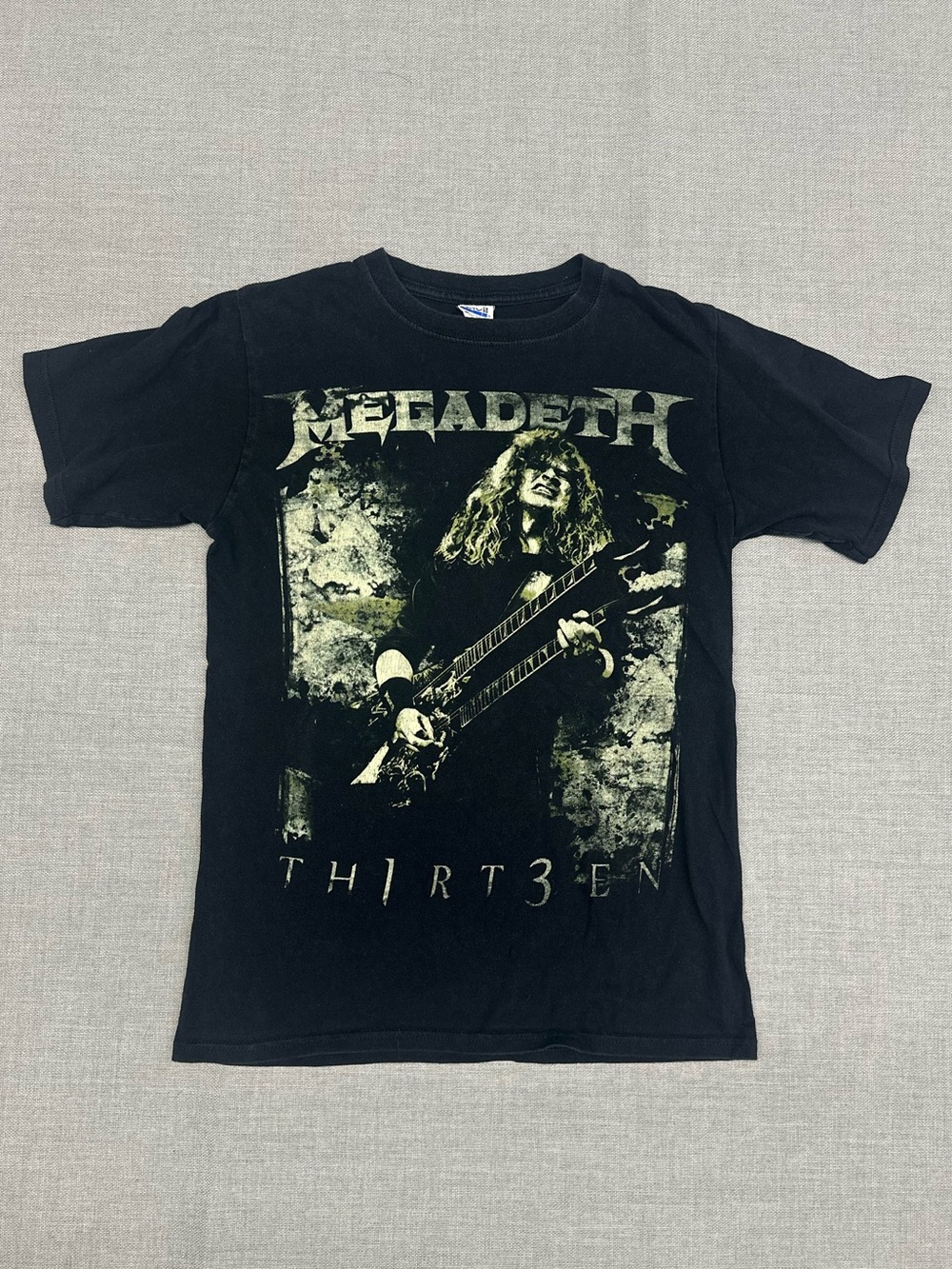Megadeth TH1RT3EN 2011 Album Band T-Shirt Black Size S Anvil Metal Tee